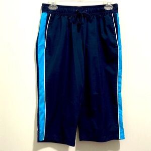 SB Active Women’s Blue Striped Cropped Athletic Pants
